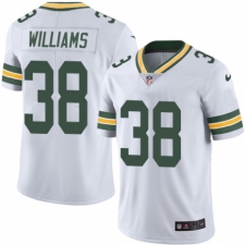 Men's Nike Green Bay Packers #38 Tramon Williams White Vapor Untouchable Limited Player NFL Jersey