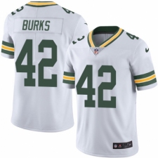 Men's Nike Green Bay Packers #42 Oren Burks White Vapor Untouchable Limited Player NFL Jersey