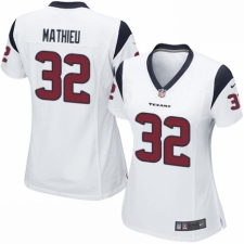 Women's Nike Houston Texans #32 Tyrann Mathieu Game White NFL Jersey