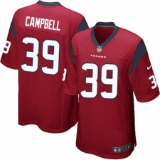 Men's Nike Houston Texans #39 Ibraheim Campbell Game Red Alternate NFL Jersey