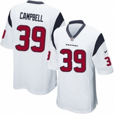 Men's Nike Houston Texans #39 Ibraheim Campbell Game White NFL Jersey