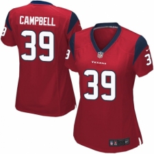 Women's Nike Houston Texans #39 Ibraheim Campbell Game Red Alternate NFL Jersey