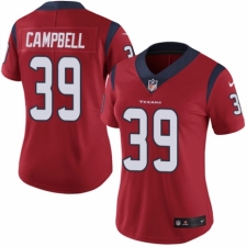 Women's Nike Houston Texans #39 Ibraheim Campbell Red Alternate Vapor Untouchable Elite Player NFL Jersey