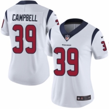 Women's Nike Houston Texans #39 Ibraheim Campbell White Vapor Untouchable Limited Player NFL Jersey
