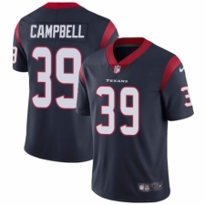 Youth Nike Houston Texans #39 Ibraheim Campbell Navy Blue Team Color Vapor Untouchable Elite Player NFL Jersey