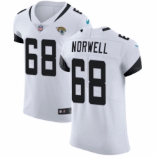 Men's Nike Jacksonville Jaguars #68 Andrew Norwell White Vapor Untouchable Elite Player NFL Jersey
