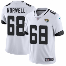 Men's Nike Jacksonville Jaguars #68 Andrew Norwell White Vapor Untouchable Limited Player NFL Jersey