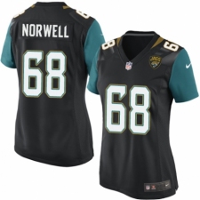 Women's Nike Jacksonville Jaguars #68 Andrew Norwell Gray Static Vapor Untouchable Limited NFL Jersey