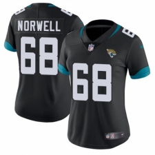 Women's Nike Jacksonville Jaguars #68 Andrew Norwell Teal Green Team Color Vapor Untouchable Limited Player NFL Jersey