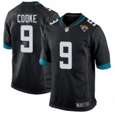 Men's Nike Jacksonville Jaguars #9 Logan Cooke Game Teal Green Team Color NFL Jersey