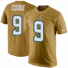 NFL Men's Nike Jacksonville Jaguars #9 Logan Cooke Gold Rush Pride Name & Number T-Shirt