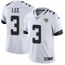 Men's Nike Jacksonville Jaguars #3 Tanner Lee White Vapor Untouchable Limited Player NFL Jersey
