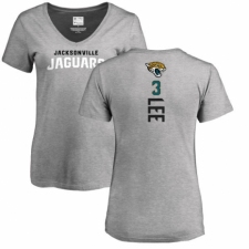 NFL Women's Nike Jacksonville Jaguars #3 Tanner Lee Ash Backer T-Shirt