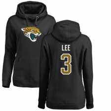 NFL Women's Nike Jacksonville Jaguars #3 Tanner Lee Black Name & Number Logo Pullover Hoodie