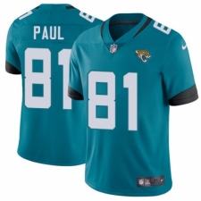 Men's Nike Jacksonville Jaguars #81 Niles Paul Black Alternate Vapor Untouchable Limited Player NFL Jersey