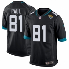 Men's Nike Jacksonville Jaguars #81 Niles Paul Game Teal Green Team Color NFL Jersey