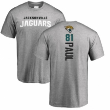 NFL Nike Jacksonville Jaguars #81 Niles Paul Ash Backer T-Shirt