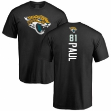 NFL Nike Jacksonville Jaguars #81 Niles Paul Black Backer T-Shirt