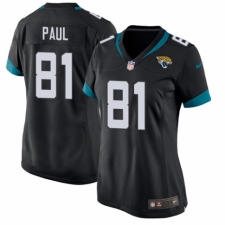 Women's Nike Jacksonville Jaguars #81 Niles Paul Game Teal Green Team Color NFL Jersey