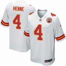 Men's Nike Kansas City Chiefs #4 Chad Henne Game White NFL Jersey
