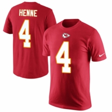 NFL Men's Nike Kansas City Chiefs #4 Chad Henne Red Rush Pride Name & Number T-Shirt
