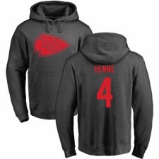 NFL Nike Kansas City Chiefs #4 Chad Henne Ash One Color Pullover Hoodie