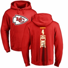 NFL Nike Kansas City Chiefs #4 Chad Henne Red Backer Pullover Hoodie