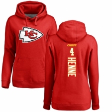 NFL Women's Nike Kansas City Chiefs #4 Chad Henne Red Backer Pullover Hoodie