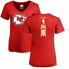 NFL Women's Nike Kansas City Chiefs #4 Chad Henne Red Backer T-Shirt