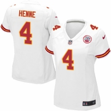 Women's Nike Kansas City Chiefs #4 Chad Henne Game White NFL Jersey