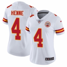 Women's Nike Kansas City Chiefs #4 Chad Henne White Vapor Untouchable Limited Player NFL Jersey