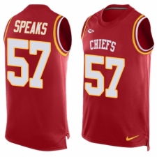 Men's Nike Kansas City Chiefs #57 Breeland Speaks Limited Red Player Name & Number Tank Top NFL Jersey