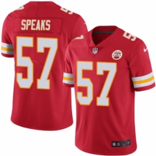Men's Nike Kansas City Chiefs #57 Breeland Speaks Red Team Color Vapor Untouchable Limited Player NFL Jersey