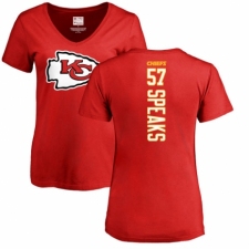 NFL Women's Nike Kansas City Chiefs #57 Breeland Speaks Red Backer T-Shirt