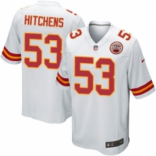 Men's Nike Kansas City Chiefs #53 Anthony Hitchens Game White NFL Jersey