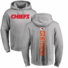 NFL Nike Kansas City Chiefs #53 Anthony Hitchens Ash Backer Pullover Hoodie