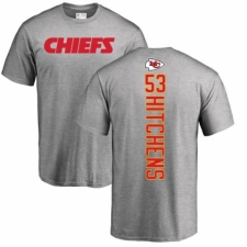 NFL Nike Kansas City Chiefs #53 Anthony Hitchens Ash Backer T-Shirt
