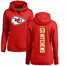 NFL Women's Nike Kansas City Chiefs #53 Anthony Hitchens Red Backer Pullover Hoodie