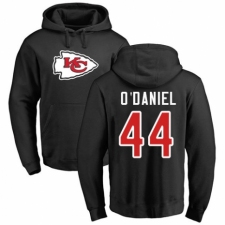 NFL Nike Kansas City Chiefs #44 Dorian O'Daniel Black Name & Number Logo Pullover Hoodie