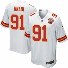 Men's Nike Kansas City Chiefs #91 Derrick Nnadi Game White NFL Jersey