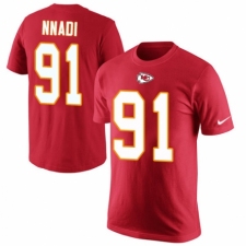 NFL Men's Nike Kansas City Chiefs #91 Derrick Nnadi Red Rush Pride Name & Number T-Shirt