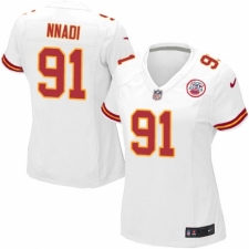 Women's Nike Kansas City Chiefs #91 Derrick Nnadi Game White NFL Jersey