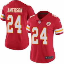 Women's Nike Kansas City Chiefs #24 David Amerson Red Team Color Vapor Untouchable Limited Player NFL Jersey