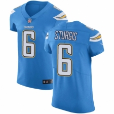 Men's Nike Los Angeles Chargers #6 Caleb Sturgis Electric Blue Alternate Vapor Untouchable Elite Player NFL Jersey