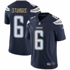 Men's Nike Los Angeles Chargers #6 Caleb Sturgis Navy Blue Team Color Vapor Untouchable Limited Player NFL Jersey