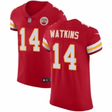 Men's Nike Kansas City Chiefs #14 Sammy Watkins Red Team Color Vapor Untouchable Elite Player NFL Jersey