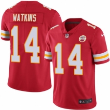 Men's Nike Kansas City Chiefs #14 Sammy Watkins Red Team Color Vapor Untouchable Limited Player NFL Jersey