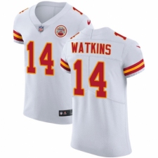 Men's Nike Kansas City Chiefs #14 Sammy Watkins White Vapor Untouchable Elite Player NFL Jersey