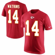 NFL Men's Nike Kansas City Chiefs #14 Sammy Watkins Red Rush Pride Name & Number T-Shirt