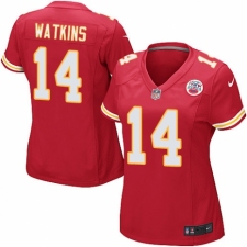 Women's Nike Kansas City Chiefs #14 Sammy Watkins Game Red Team Color NFL Jersey